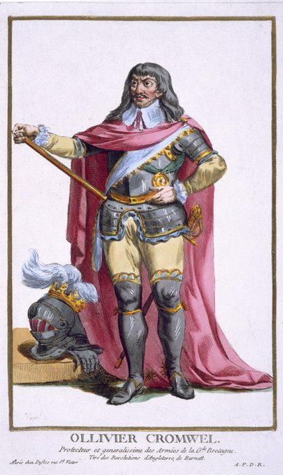 Oliver Cromwell (1599-1658) 1780 by Pierre Duflos